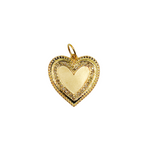 Load image into Gallery viewer, 14K Gold with Diamonds Heart Shape Charm.  GDP141
