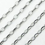 Load image into Gallery viewer, Oxidized 925 Sterling Silver Oval Link Chain. 606OX
