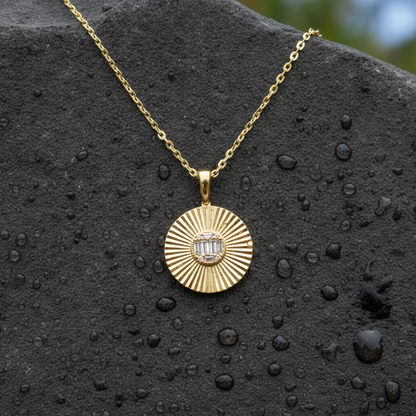 PFB33147. 14K Solid Gold Diamond Necklace