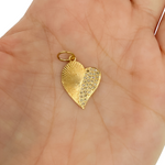 Load image into Gallery viewer, 14K Gold with Diamonds Heart Shape Charm. GDP57
