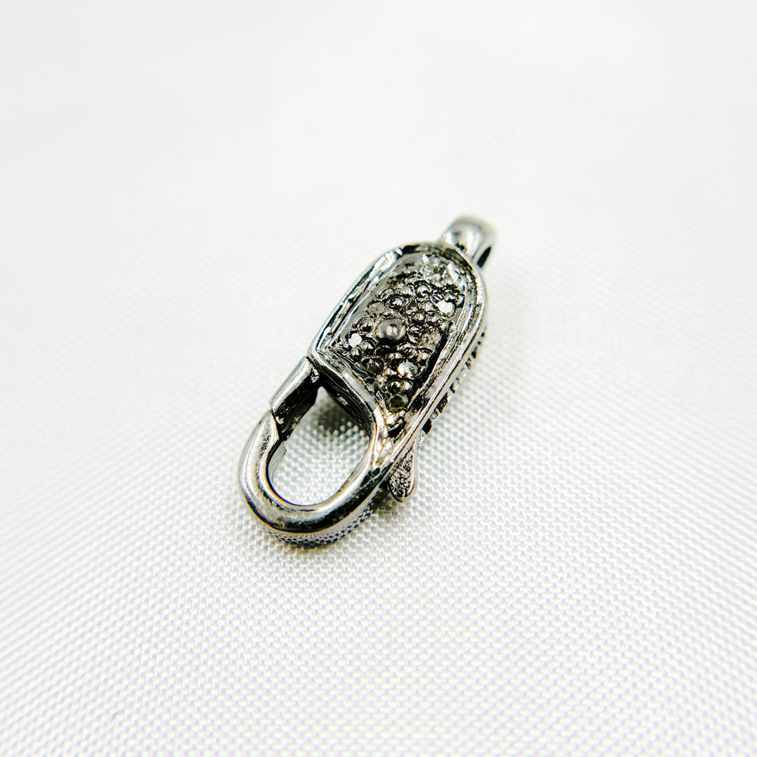 DC615. Diamond & Sterling Silver Lobster Clasp