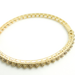 Load image into Gallery viewer, 14K Solid Gold Bangle with Diamonds. KG100
