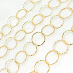 Load image into Gallery viewer, 748KGF. 14K Gold Filled Hammered Round Link Chain
