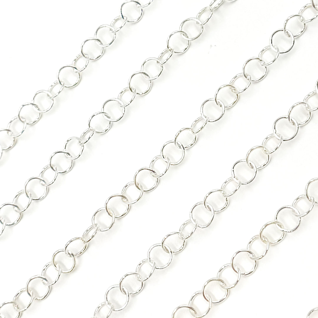 679SS. Sterling Silver Smooth Round Link Chain