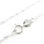 Load image into Gallery viewer, 14K Solid White Gold Wheat Necklace. 016G2SLMSIT2WG
