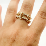 Load image into Gallery viewer, 14K Solid Gold Diamond Ring. RFD17172
