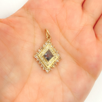 Load image into Gallery viewer, 14K Solid Gold Charm Diamond Pendant with Diamonds. KG74
