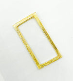 Load image into Gallery viewer, Gold Plated 925 Sterling Silver Rectangular Shape. RS1
