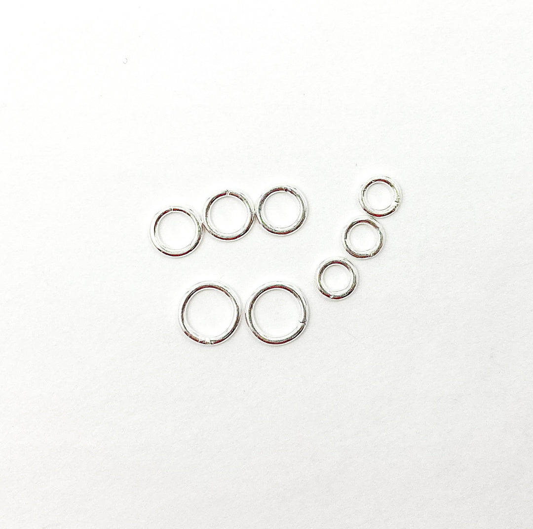 925 Sterling Silver Open Jump Ring 18 Gauge 4mm. 5004525