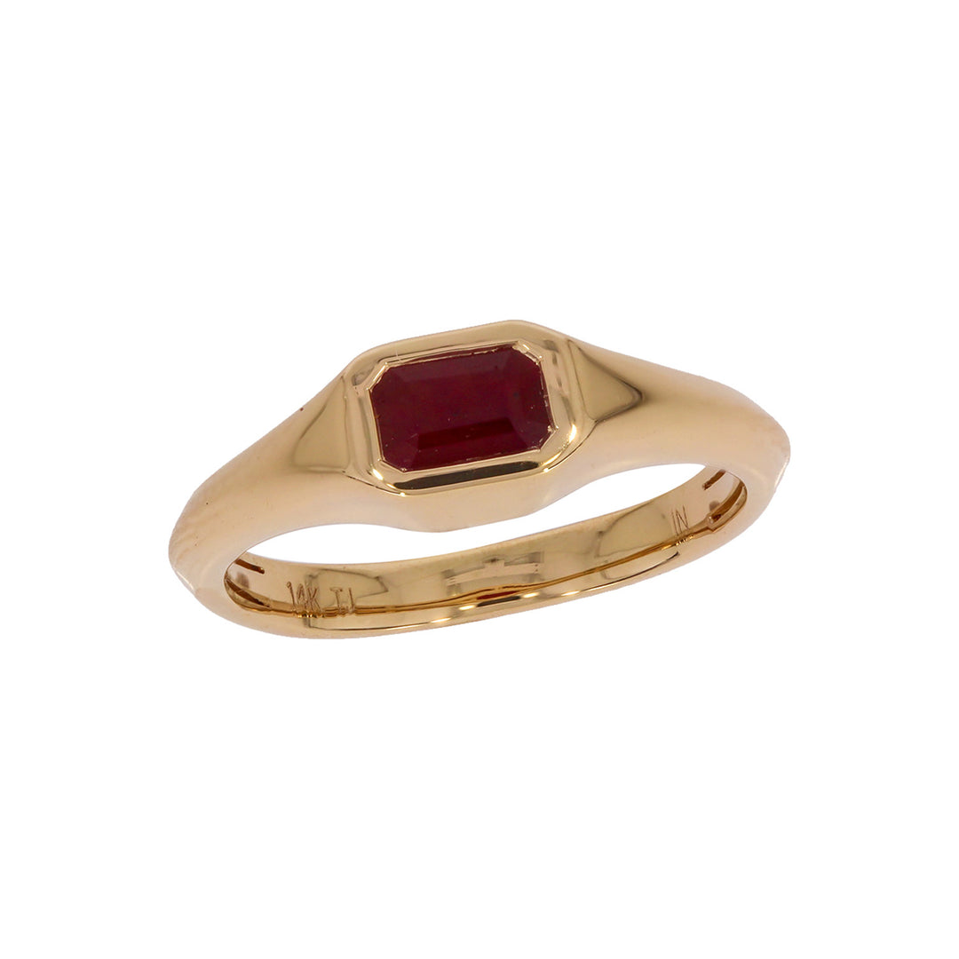 REF11478RU. 14K Solid Gold Ruby Ring