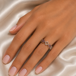 Load image into Gallery viewer, RAE02561. 14K Solid Gold Diamond and Gemstone Flower Ring