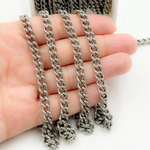 Load image into Gallery viewer, Y3OX. Sterling Silver Oxidized Curb Chain
