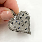 Load image into Gallery viewer, DP196. Diamond Sterling Silver Heart Pendant
