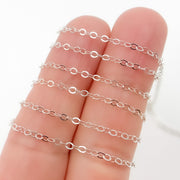 Sterling Silver Flat Cable Chain