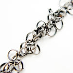 Load image into Gallery viewer, V109BR. Black Rhodium Sterling Silver Dangle Chain
