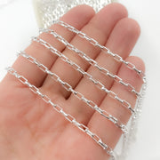 Y131DCSS. Sterling Silver Box Diamond Cut Link Chain