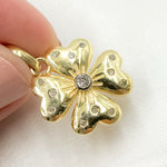 Load image into Gallery viewer, DP807. Diamond Sterling Silver Flower Pendant
