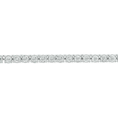 NFS71713. 14K Solid Gold Diamond Tennis Choker Necklace