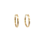 Load image into Gallery viewer, 14k Solid Gold Diamond Hoops. EHG56970Y
