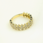 Load image into Gallery viewer, 14K Solid Gold Diamond Band Ring. RFL17458
