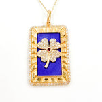Load image into Gallery viewer, 14K Gold Clover Pendant