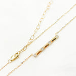 Load image into Gallery viewer, 14K Solid Gold Diamond Bar Necklace. NFC71568
