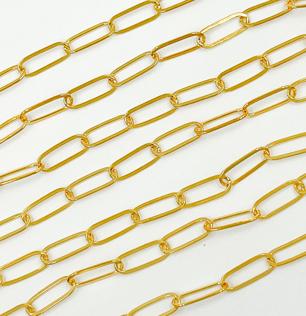 14K Gold Filled PaperclipChain. 2802FGF