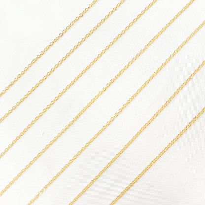 14K Solid Gold Cable Chain