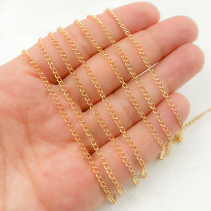 long gold wire chain