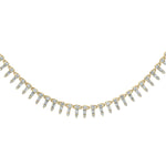 Load image into Gallery viewer, NFP70815. 14K Solid Gold Diamond and Gemstone Bars Necklace