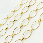 Load image into Gallery viewer, Gold Plated 925 Sterling Silver Oval Long and Short Links