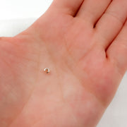 5004830CC. 3MM White Sterling Silver Crimp Cover