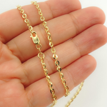 Load image into Gallery viewer, 060R08BFL4L024. 14K Solid Gold Flat Cable Chain
