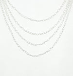 Load image into Gallery viewer, 925 Sterling Silver Cable Oval Link Chain. 1091SS
