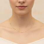 Load image into Gallery viewer, NKSET399. 14k Solid Yellow Gold Infinity Link Necklace