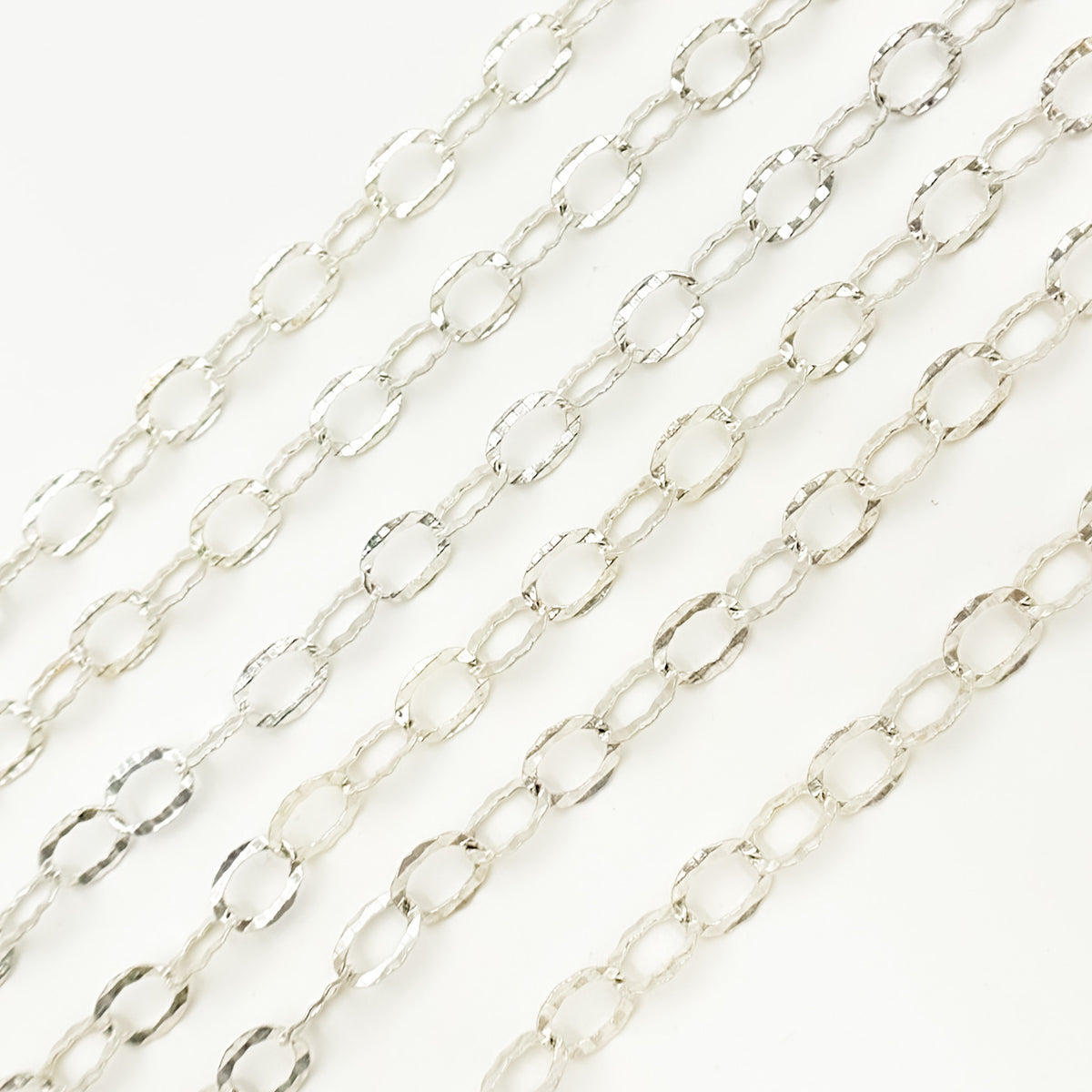 Buy Hammered Round Link Chains