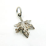 Load image into Gallery viewer, DC457. Diamond Sterling Silver Leaf Charm
