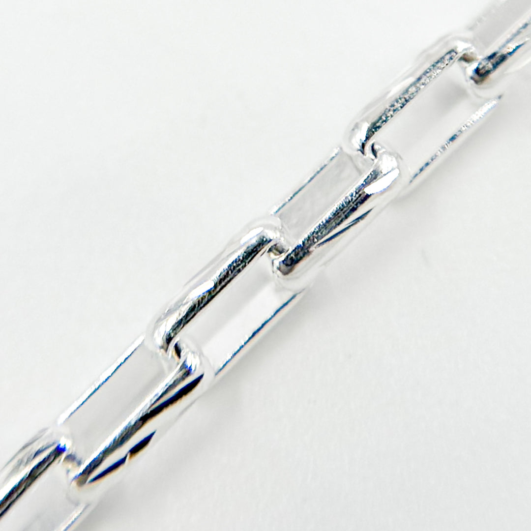 Y131DCSS. Sterling Silver Box Diamond Cut Link Chain