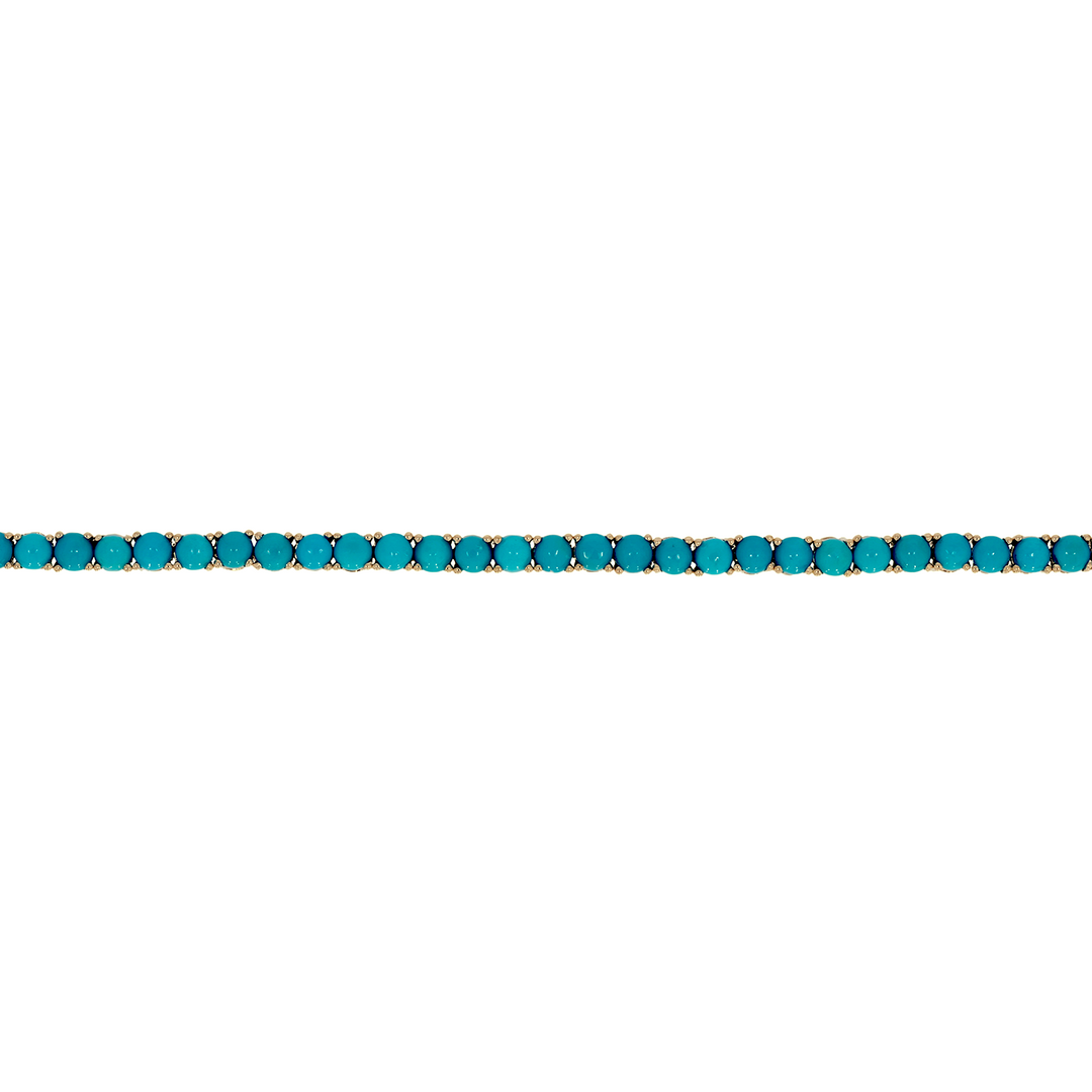BTZ65191TQ. 14K Solid Gold Turquoise Bracelet