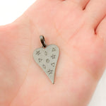 Load image into Gallery viewer, DP753. Diamond Sterling Silver Heart Pendant
