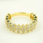 Load image into Gallery viewer, 14K Solid Gold Diamond Band Ring. RFL17458
