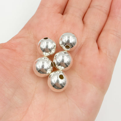 16MMSSBEADS.16MM Sterling Silver Seamless Beads