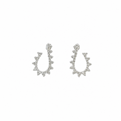 ER417883. 14k Solid Gold Diamond and Gemstone Fancy Earrings