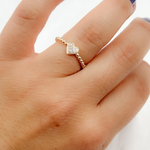 Load image into Gallery viewer, 14k Solid Diamond Heart Ring. RN125645
