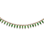 Load image into Gallery viewer, NFL70815EM. 14K Solid Gold Diamond and Gemstone Dangle Necklace