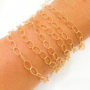 720TWGF. 14K Gold Filled Twisted Oval Link Chain