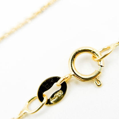 025R01T518K. 18K Solid Yellow Gold Cable Chain
