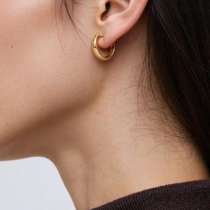 Shop 14K Solid Gold Huggies