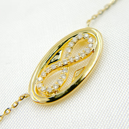 NT401354. 14K Solid Gold Diamond Necklace