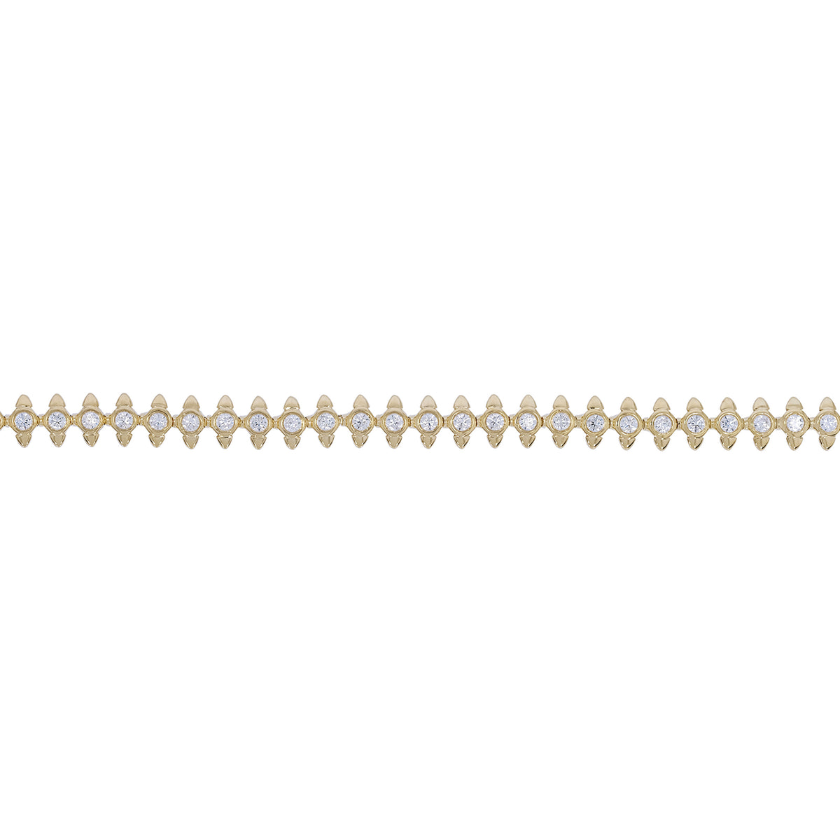 BTL65357. 14K Solid Gold Diamond Tennis Bracelet